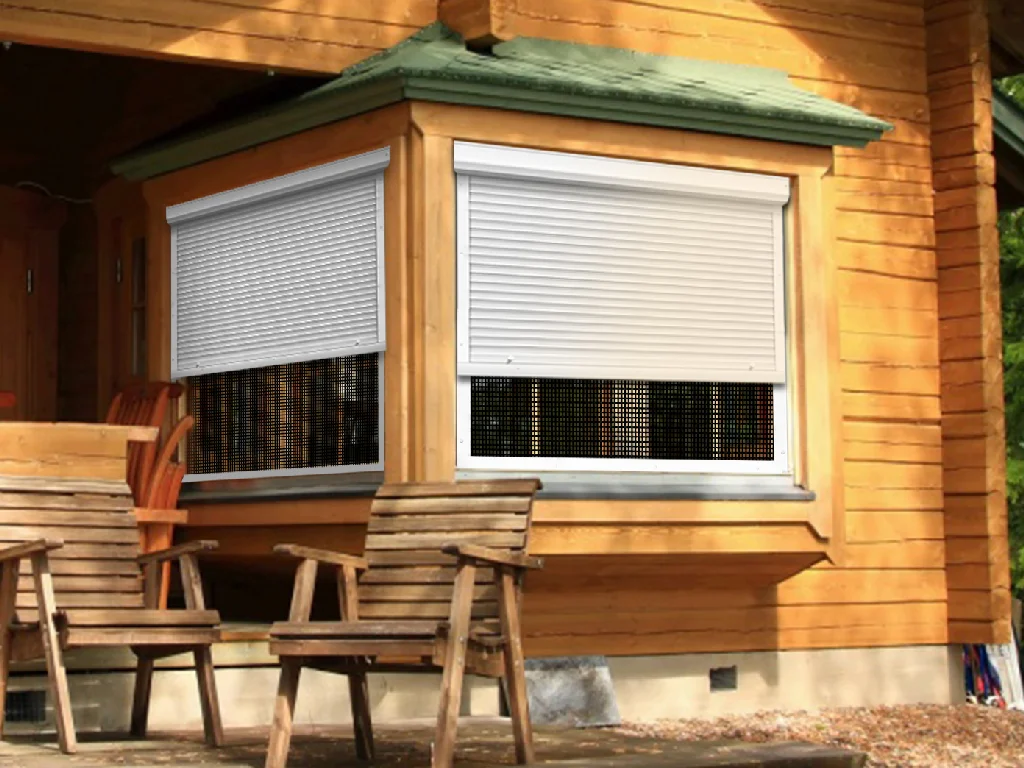 Rolladen mit Insektenschutz