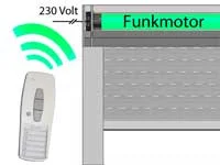Rohrmotor f&uuml;r Rollladen mit Funksteuerung