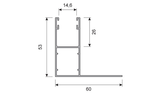 F&uuml;hrungsschiene PK53 Zeichnung