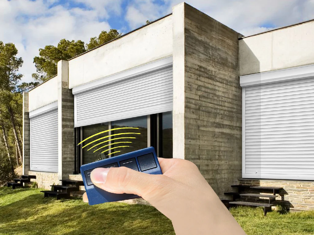 Rolladen mit Funkmotor