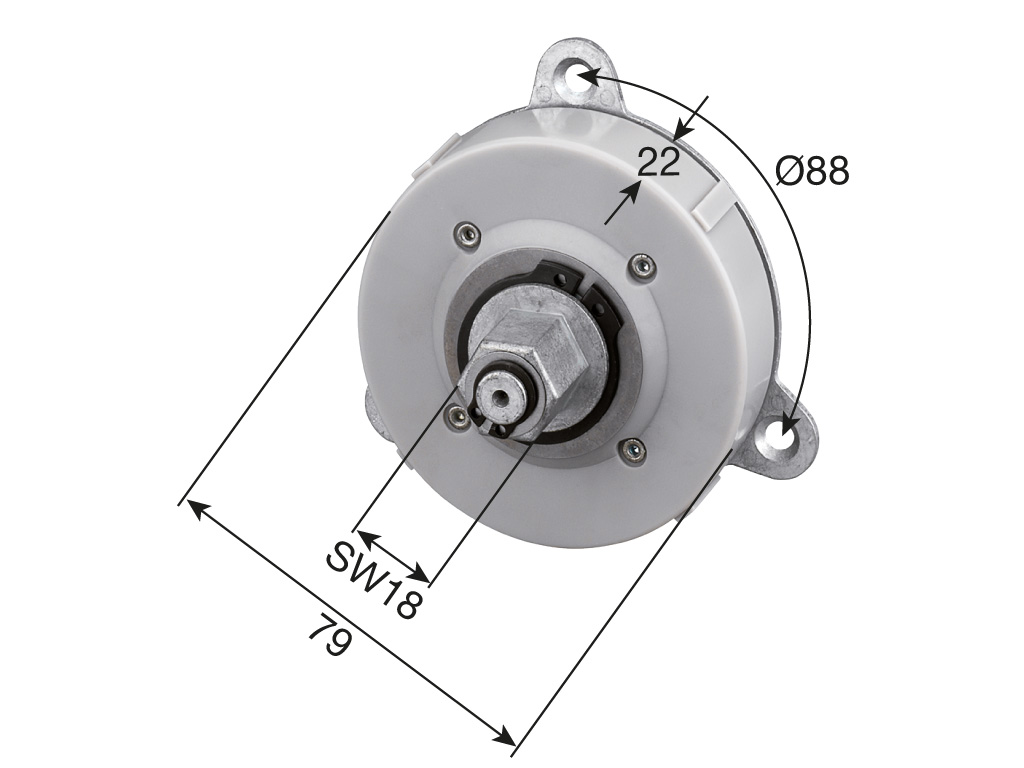 Gurtzuggetriebe 2:1 Untersetztung