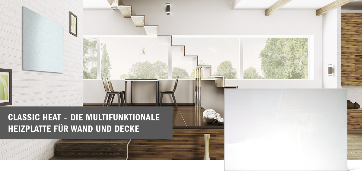 Infrarot-Heizplatte (Heizpaneel) für Wand- und Deckenmontage - 400 Watt