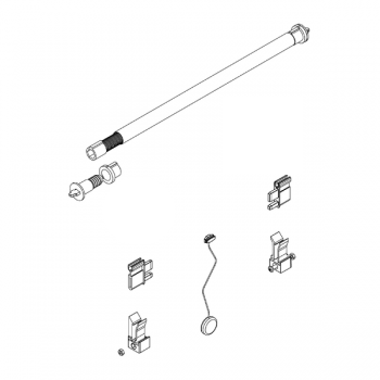 Zubehörset für integriertes Insektenschutzrollo für Aufsatzrollladen
