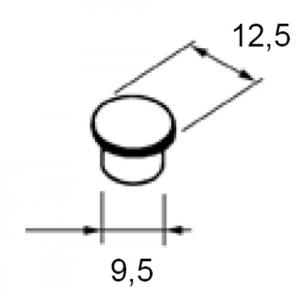 100 PVC-Bohrlochstopfen