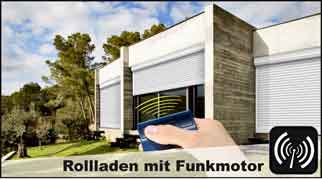 Rollladen mit Funkmotor